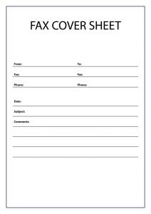 Free Printable Fax Cover Sheet PDF Fillable Template