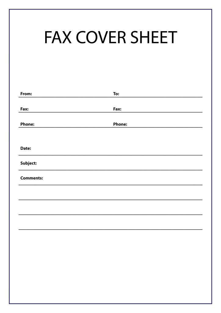 Printable pdf printable fax cover sheet