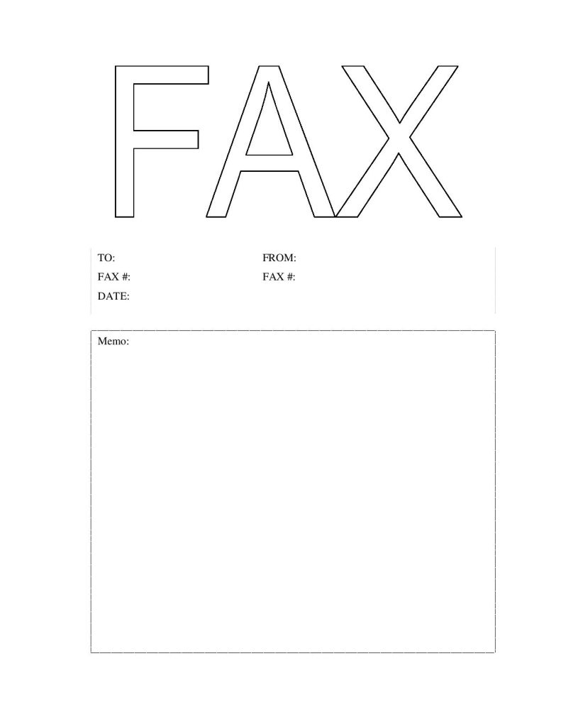 Business Fax Cover Sheet Example
